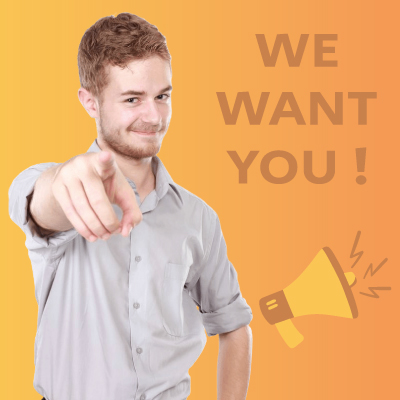We want you !